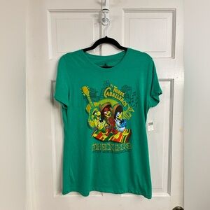 Green Three Caballeros t-shirt. Women’s XL